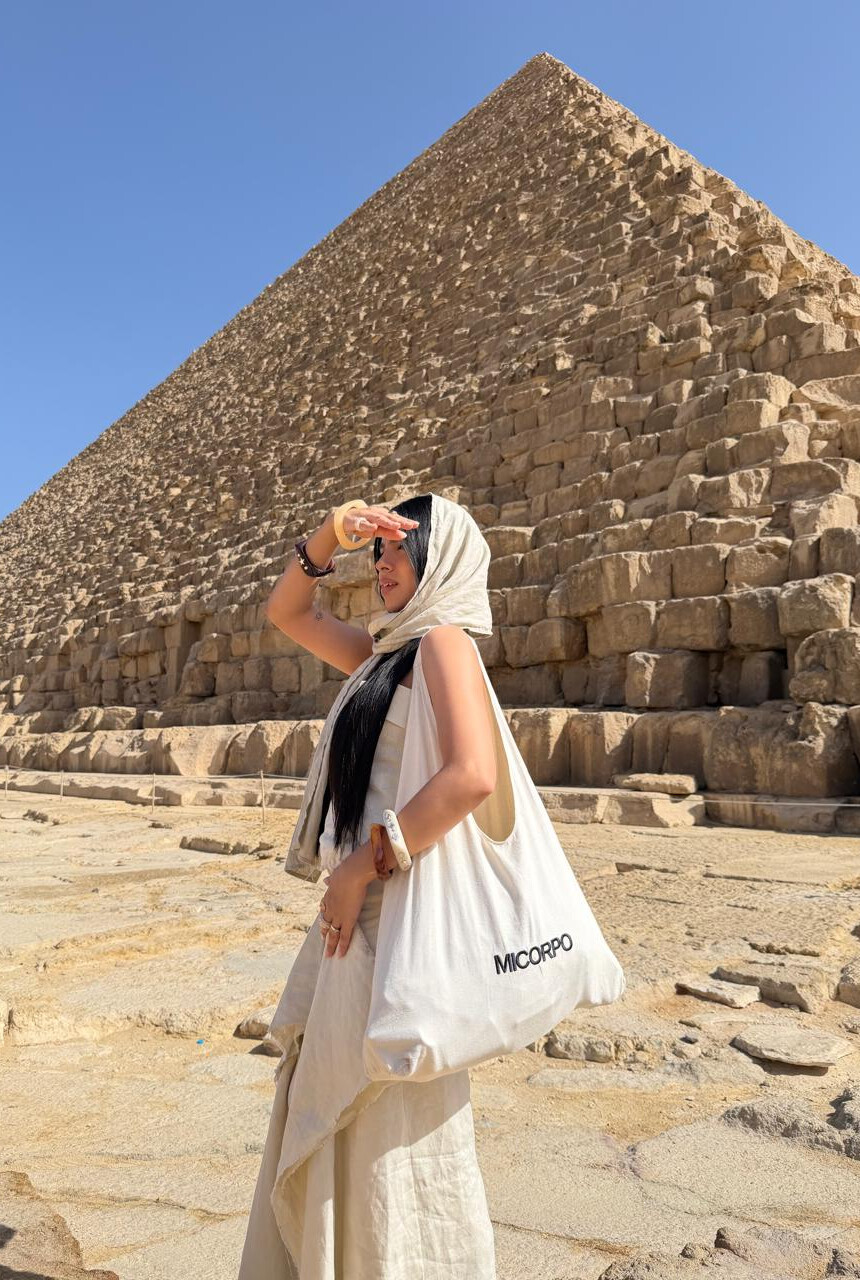 Tote Bag Micorpo en las pirámides de Egipto